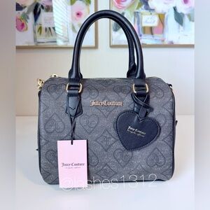 JUICY COUTURE Bag Fame Satchel - Black Denim